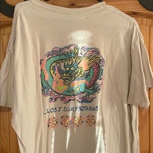 Lost Beige Dragon Graphic Tee